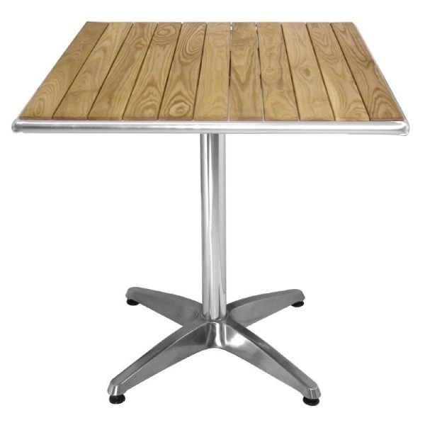 Tisch mit quadratischer Eschenholzplatte, 60 cm von Bolero