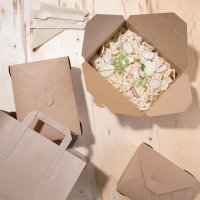 Fiesta Compostable kompostierbare Snackboxen aus Karton 180cl (200 Stück)