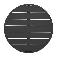 Bolero schwarze runde Aluminium Tischplatte 580mm