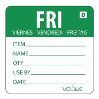 Vogue auflösbare Etiketten Freitag grün (250...
