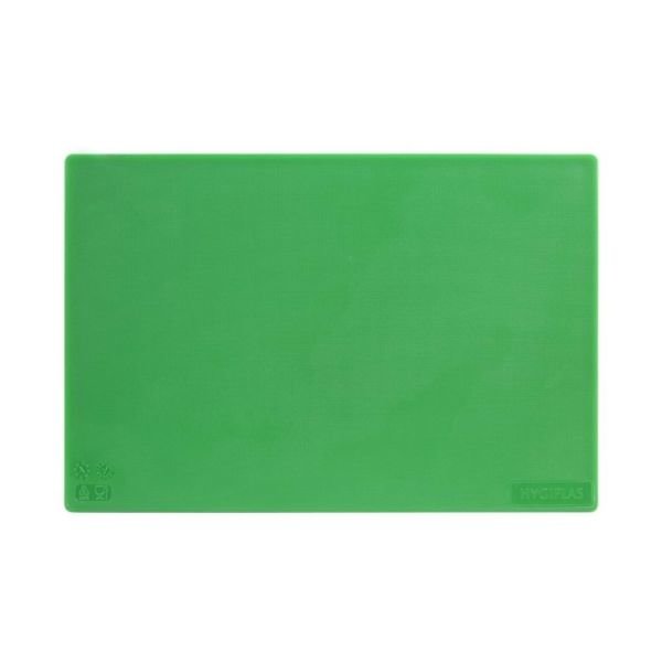 Hygiplas antibakterielles LDPE Schneidebrett grün 450x300x10mm