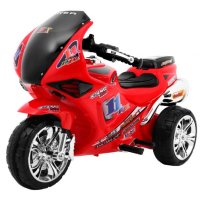 Elektrisches Dreirad RR1000 für Kinder, Rot + Geräusche + Lichter + Aufbewahrungsbox