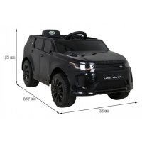 Land Rover Discovery Sport für Kinder Schwarz + Fernbedienung + Langsamstart + Wiegenfunktion + MP3-LED