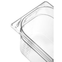 Gastronorm Behälter 1/6, HENDI, Profi Line, GN 1/6, 3,4L, Transparent, 176x162x(H)200mm