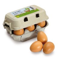 Eier, braun im Karton