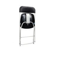Klappbarer Stuhl Budget schwarz/grau, stapelbar