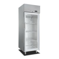 Marecos Softline Edelstahl 700 Liter GN 2/1 Kühlschrank mit Glastür