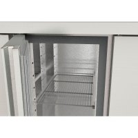 TOPLINE Tiefkühltisch 700 / 2-fach GN1/1 mit 4 Schubladen & Aufkantung
