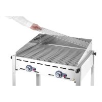 Hendi Grill Green Fire mit Windfang, 2 Brenner