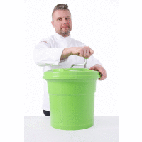 Salatschleuder 12 Liter, grün von Hendi