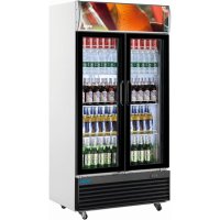Getränkekühlschrank mit Werbetafel, 800 Liter