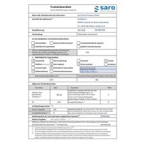 SARO Gewerbekühlschrank, Glastür - 2/1 GN Modell GN 600 TNG