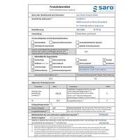 SARO Mini-Umluftkühlvitrine Modell SC 70 rot