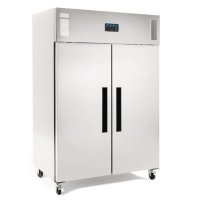 Gastro Edelstahl-Tiefkühlschrank mit 1200 Liter, 2 Türen