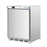 Polar Kühlschrank klein 150 Liter, Edelstahl