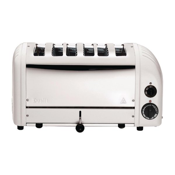 Dualit Toaster 6 Schlitze Model 60146, weiß