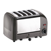 Dualit Toaster 40348, grau, 4 Schlitze