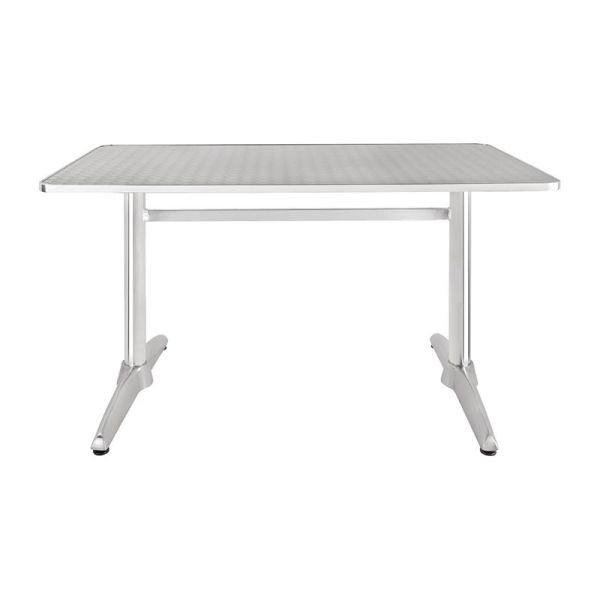 Edelstahl-Tisch rechteck, 120 x 60cm von Bolero