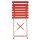 Terrassenstühle 2 Stück in rot von Bolero