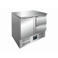 Kühltisch mit Schubladen Modell VIVIA S901 S/S TOP - 2 x 1/2 GN, Maße: B 900 x T 700 x H 870-890