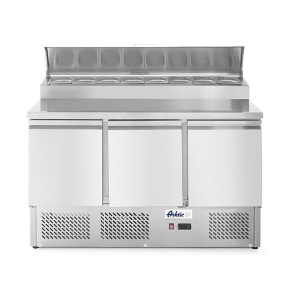 HENDI Kühltisch zweitürig Aufsatzkühlvitrine 380 L