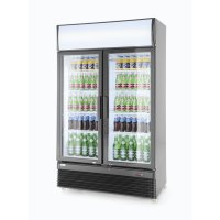 Glastürenkühlschrank 618 Liter mit Werbetafel