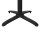 Bolero klappbarer Tischfuß mit Fußkreuz Aluminium schwarz 72cm hoch