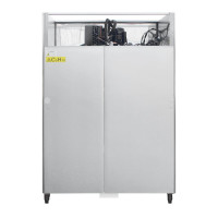 Polar Kühlschrank Edelstahl mit geteilten Türen 1200L