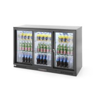 Getränkekühlschrank mit 3 Glastüren, 303 Liter