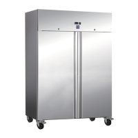 Edelstahl-Kühlschrank 1200 Liter, 2 Türen