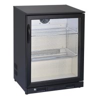 Gastro-Inox Kühlschrank mit 1 Glastür, 117 Liter