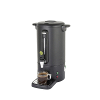 Schwarzer Kaffeeperkolator 7 Liter, einwandig
