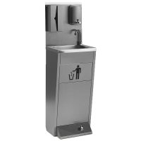 Autonomes Handwaschbecken mit Fußbedienung, fahrbar