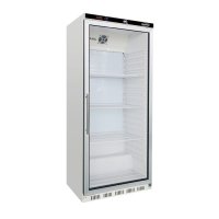 Kühlschrank 570 Liter, 1 Glastür, weiß