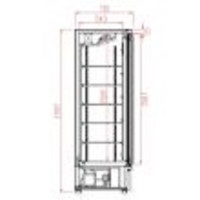 Kühlschrank JDE-2025R BL, 4 Türen 2025 Liter
