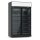 Kühlschrank mit 2 Glastüren schwarz ,1253x710x2092 mm