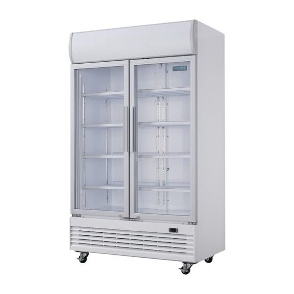 Getränke DM076 Gastro Kühlschrank Kühlvitrine Displaykühlung 368L mit Glastür f 