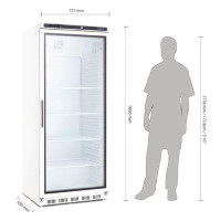 Kühlschrank 600 Liter, 1 Glastür