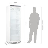 Polar Display Kühlschrank Serie C 400 Liter, 1 Tür