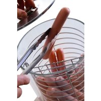 Hot-Dog-Gerät / Würstchenwärmer mit Glaszylinder