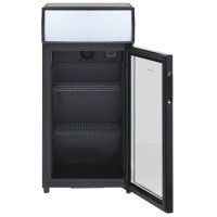 KBS Getränkekühlschrank mit Glastür 85 Liter, schwarz