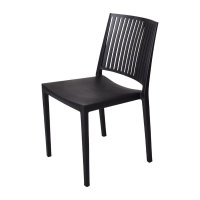 Baltimore stapelbare Stühle aus Polypropylen schwarz...